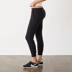 MONROW Supersoft Fleece Faded Black Jogger FADEDBLACK Clearance